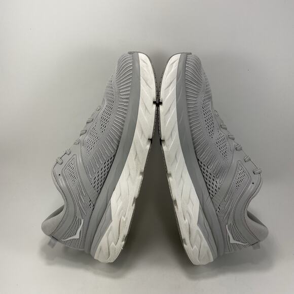Hoka One One Bondi 7 Running Shoes Womens Size 10.5 Gray Athletic Sneakers - Picture 7 of 9